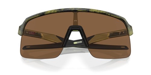 Oakley Men's OO9463A Sutro Lite Low Bridge Fit Rectangular Sunglasses, Matte Transparent Fern Swirl/Prizm Bronze, 39 mm