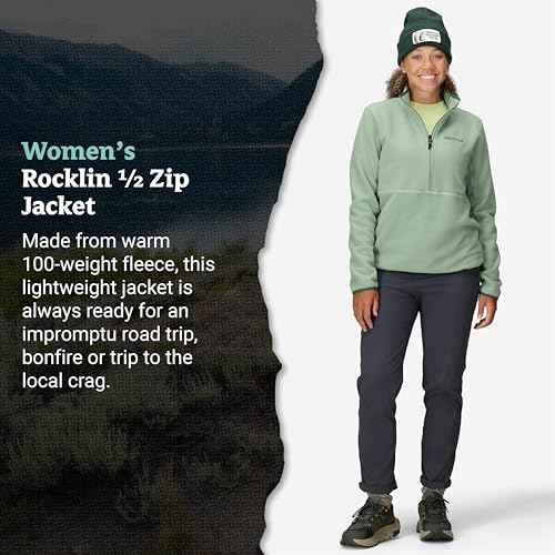 MARMOT Women's Rocklin 1/2 Zip Jacket - Classic, Warm, Lightweight 100-Weight Fleece Layer