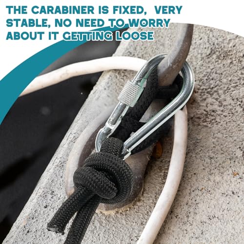 Floating Water Mat Tether Kit with 16ft Bungee Cord & Grommet - Watercraft Anchor Accessories