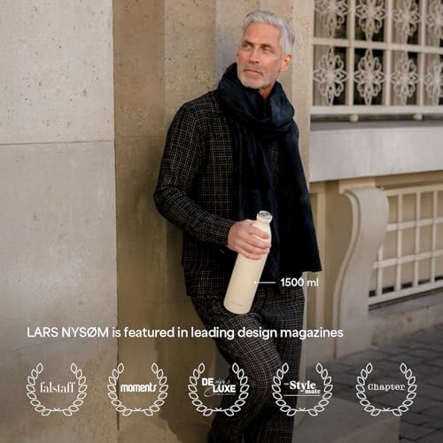 LARS NYSØM Stainless Steel Insulated Water Bottle 25.4oz - Carbon Black