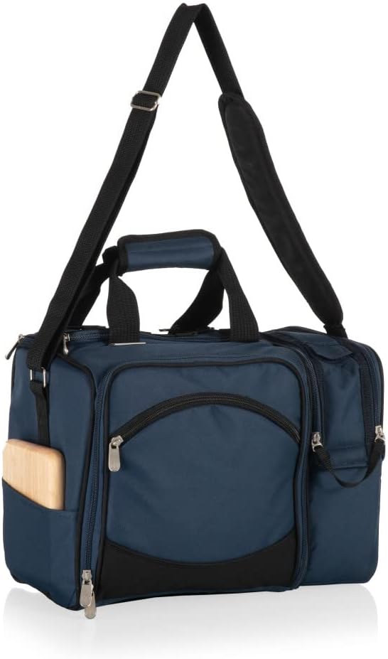 NCAA Malibu Cooler Picnic Basket - Insulated Tote with Complete Picnic Set