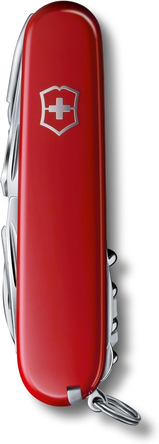 Victorinox Swiss Champ Swiss Army Knife, 33 Functions, Swiss Made Pocket Knife with Large Blade, Screwdriver, Chisel and Combination Pliers - Red
