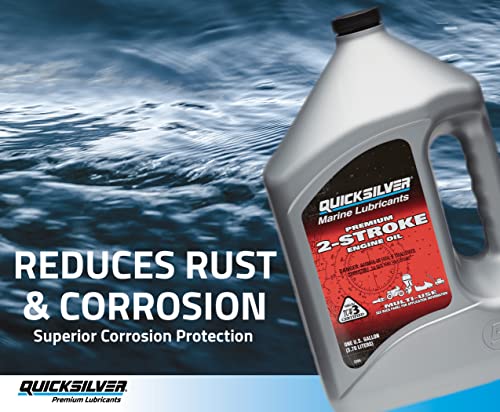 Quicksilver Premium 2-Stroke Engine Oil Gallon - Marine & Small Engines