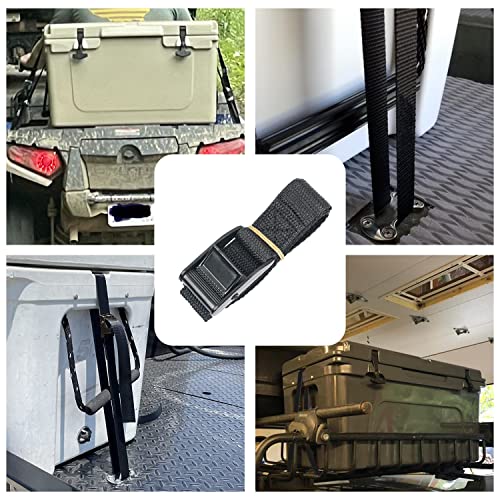 Cooler Tie Down Kit - Adjustable Straps for YETI & RTIC Coolers, Boat & Truck Bed