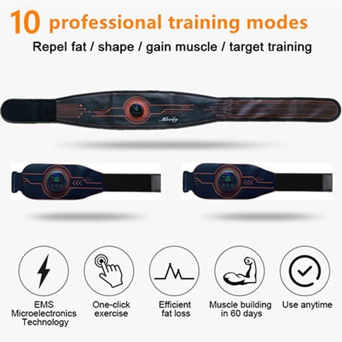 Mtoner Abs Stimulator Muscle Training Fitness Workout Equipment Ab Core Toner Belt for Abdominal/Arm/Leg Full Set Fit 23''-60'' man and woman