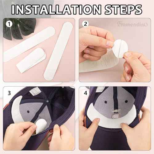 Framendino, 100 Pack Disposable Sweat Pads Golf Hat Liner Cap for Makeup Sports