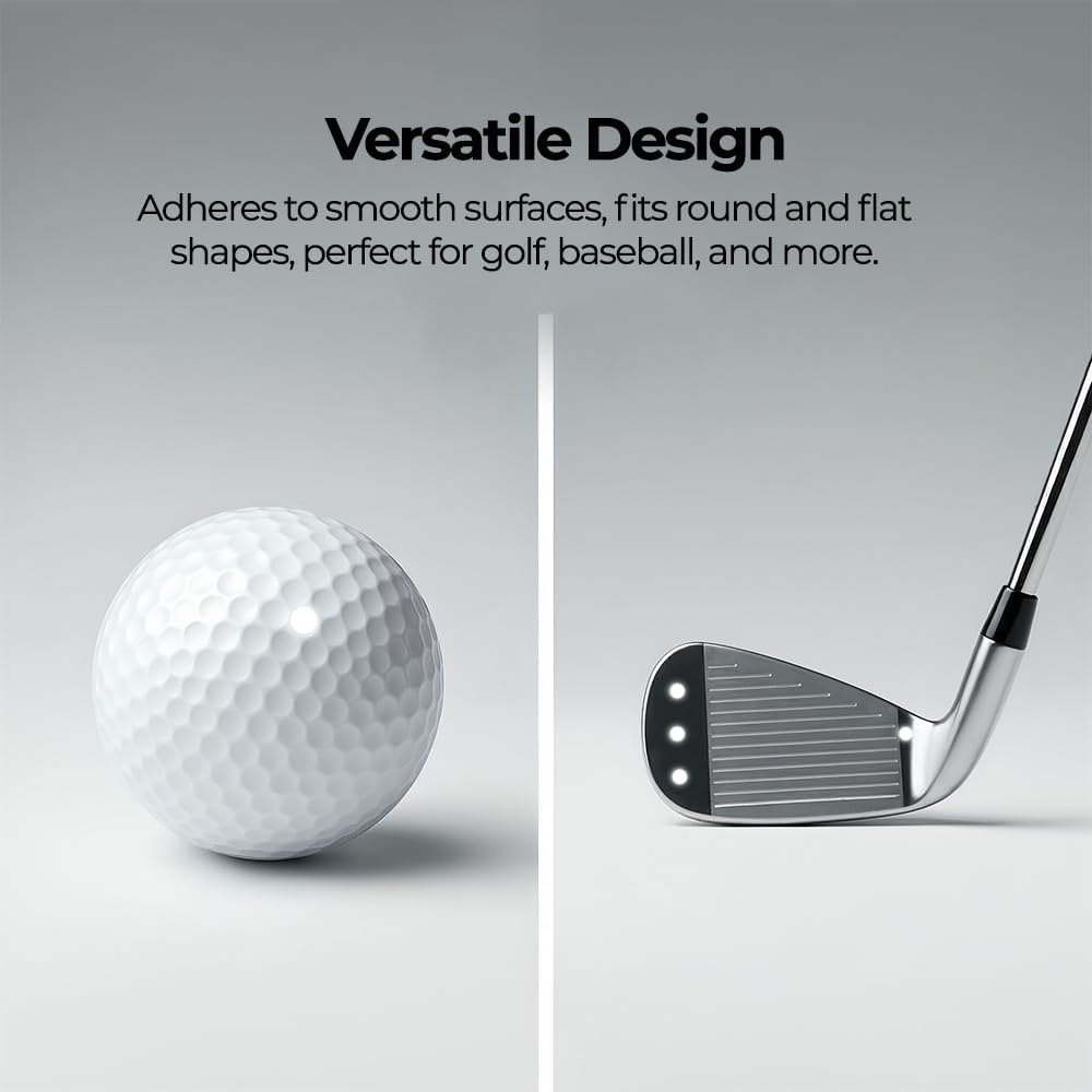 Golf Club & Golf Ball, White Reflective Dot Stickers, 3M Weatherproof Decals for Enhanced High Speed Camera Detection and Simulators, 1/4 Inch Size, Pack of 546