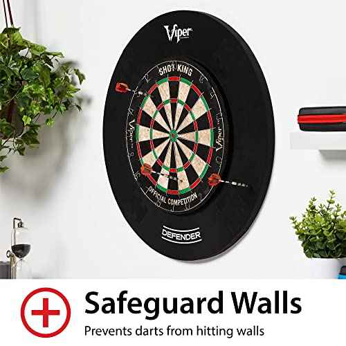 Viper Defender Backboard & Sisal/Bristle Steel Tip Dartboard Bundle