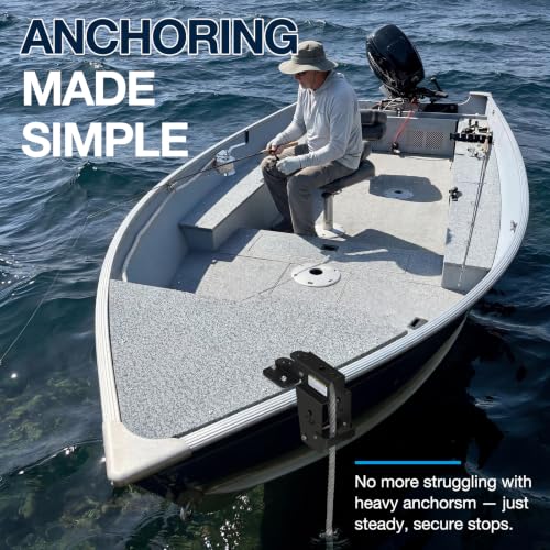 Boat Anchor Lift System 35 lbs Capacity - Marine Anchor Rope Guide