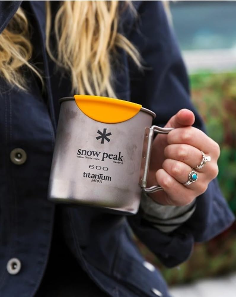 Snow Peak Lightweight Single Wall Titanium Backpacking, Camping Mug