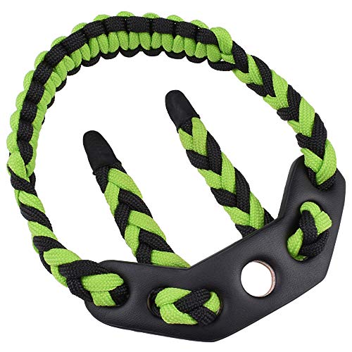 YLS Bow Slings Archery Wrist Sling for Compound Bows Adjustable Green2