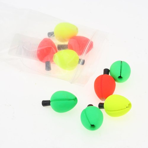 OriGlam 30pcs Fishing Bobbers Fishing Floats Foam Strike Indicators, Float Foam Fishing Bobbers Floats Fly Fishing Float, Floating Bobber Indicators for Trout Catfish Freshwater Saltwater