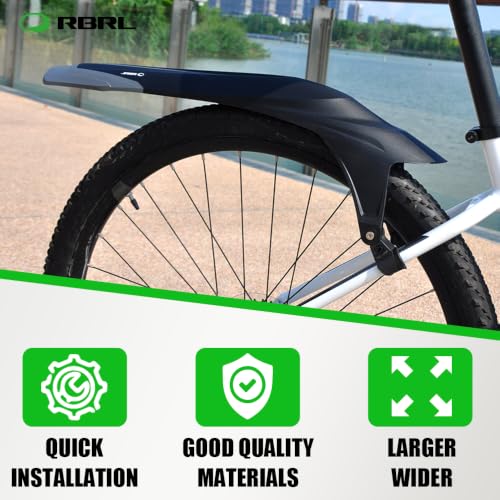 Universal MTB Bike Fender Set - Adjustable 26-29 Inch Mud Guards for Mountain Bikes