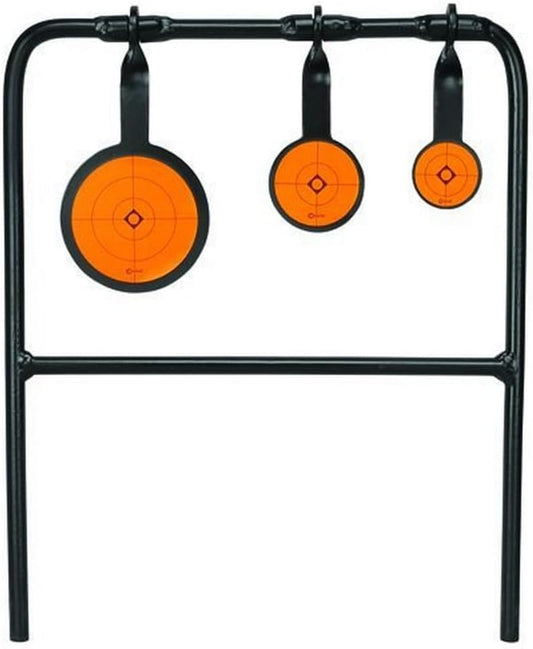 Caldwell Plink n' Swing Triple Spin .22 Rimfire Swinging Target with Durable Steel Frame for Outdoor Target Shooting and Easy Range Setup