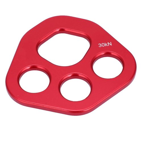 Mrisata Climbg Outdoor 9×8×1 Outdoor 4 Holes Paw Rigging Plate Rock Climbing Multi Anchor Point Connector Gear