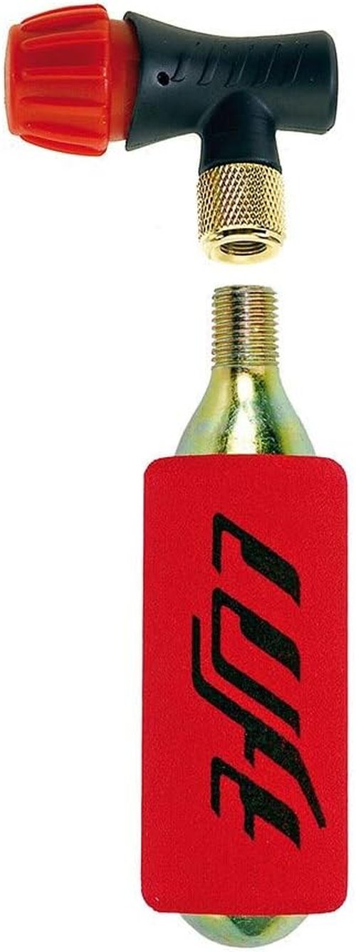 Luft CO2 Bike Pump with Cartridge,Red