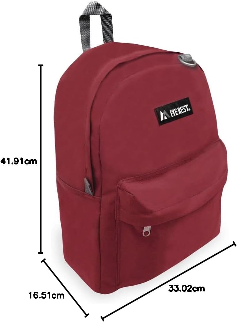 Everest Classic Backpack, Royal Blue, One Size,2045CR-RBL