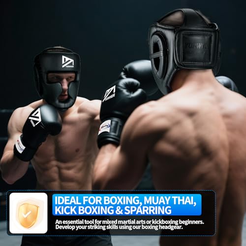 Kids Youth Boxing Headgear Large Shock-Absorbing MMA Sparring Gear