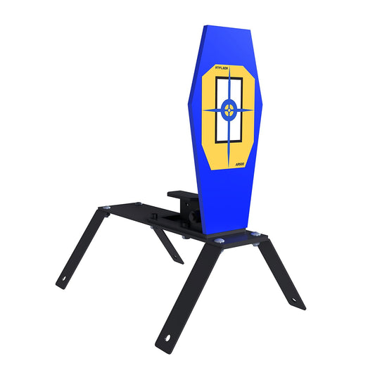 Atflbox 3/8'' AR500 Auto Reset Target, 13x6 inch Classic Popper Steel Shooting Target for Shooting Range, Suitable for Pistol, Rifle, Handgun, Shotgun, Rimfire