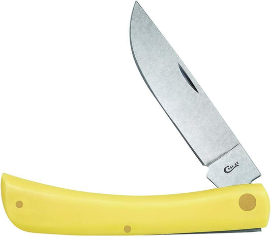 Case WR XX Pocket Knife Yellow Synthetic Sod Buster Item #038 - (3138 Cv) - Length Closed: 4 5/8 Inches