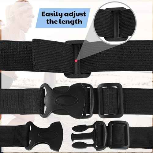 JOVITEC 2 Pieces Race Number Belt with 6 Gel Loops for Running Cycling Triathlon Marathon