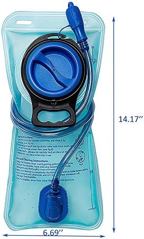 Outdoor Hydration Bladder, 2 Liter Leak Proof Water Bladder, Water Reservoir for Hydration Pack