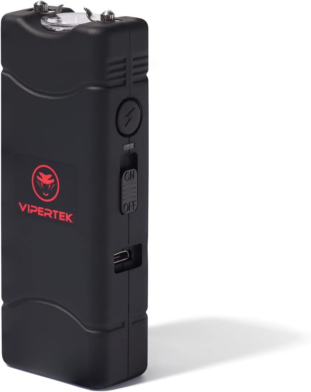VIPERTEK VTS-881 Micro Stun Gun for Self Defense Rechargeable with LED Flashlight