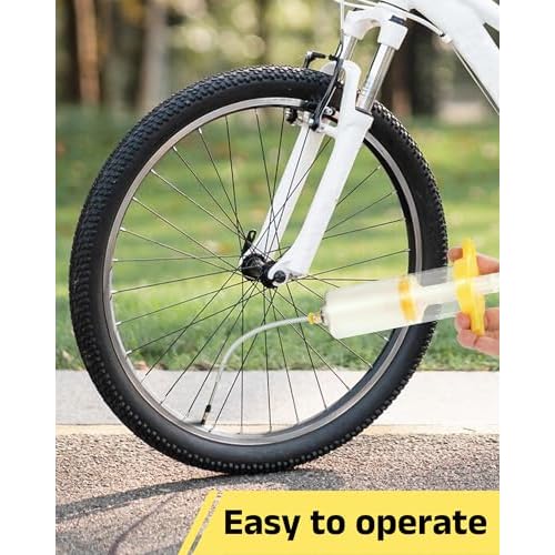 Tubeless Tire Sealant, 500ML Injectable MTB Tire Sealant, Seals Air Holes Up to 6.5 mm, Suitable for Mountain Bike and Road Bike Tires