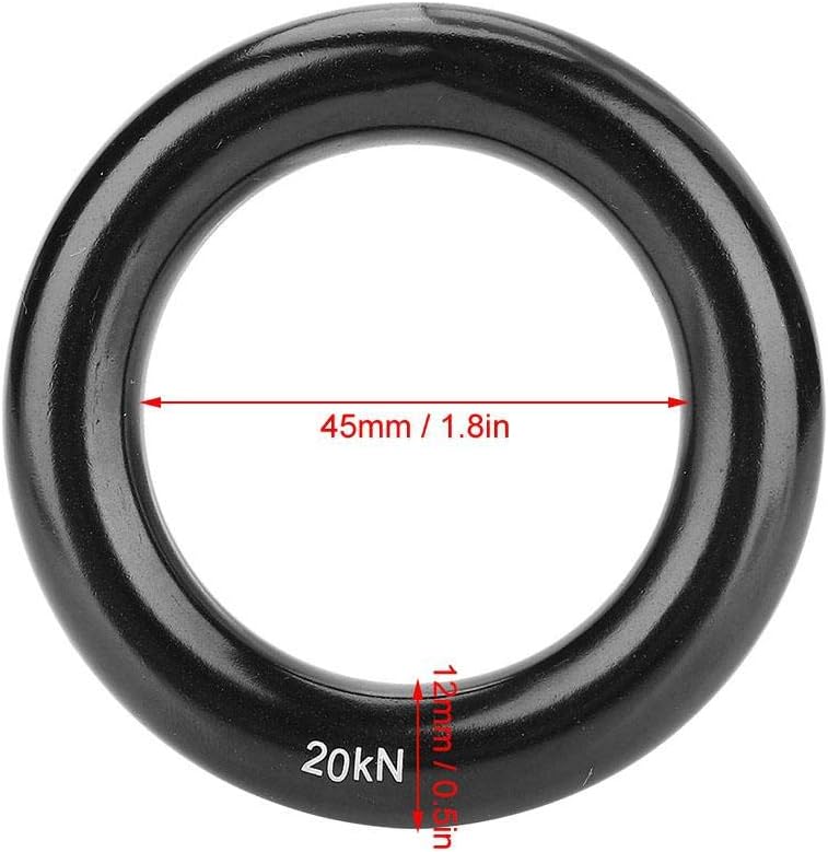 Aluminum Rappel Ring for Rock Climbing 12mm Multi-Use Descender Gear Rock Climbing Accessories Outdoor Safety Equipment for Rappelling