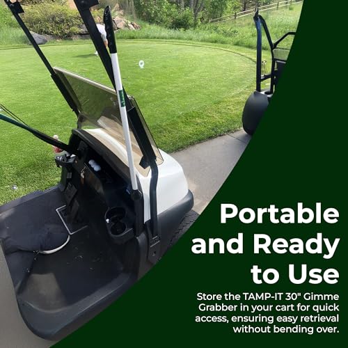 30-Inch Golf Ball Retriever with Non-Slip Grip for Water & Land Pickups