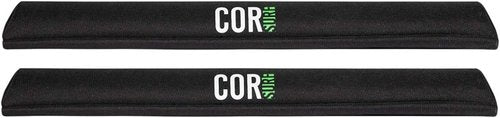 COR Surf Aero Roof Rack Pads for Paddleboard, Kayak, Surfboards, SUP, Snowboard, Paddleboard and Canoe | for Wide Aero Style Bars (Black, 28" Wide)