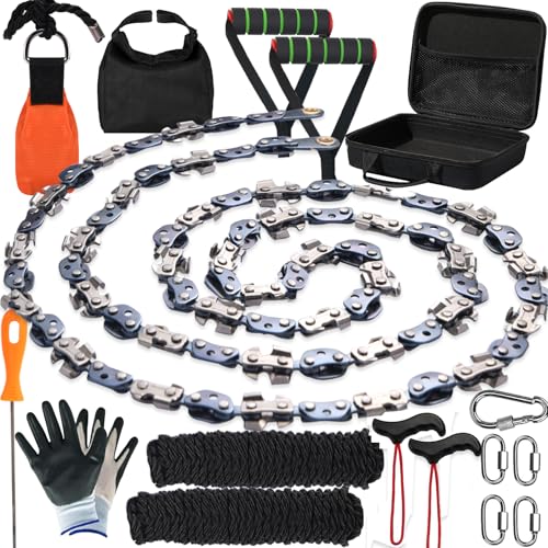 High Limb Rope Saw 55 Inch Rope Saw for Tree Trimming with Sharp Teeth & Throw Weight