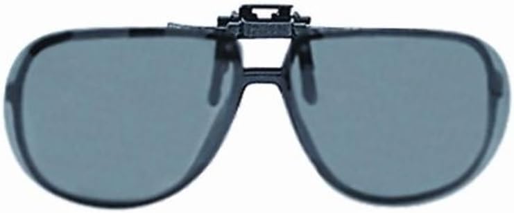 Fisherman Eyewear 8FCO Clip On Original Aviator Black Frame Polarized Sunglasses