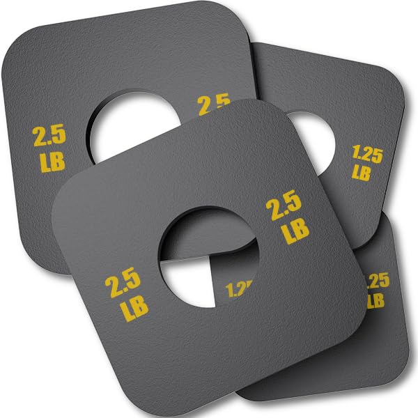4 Piece Olympic Fractional Weight Plates Set 1.25LB 2.5LB Carbon Steel Change Plates for Weightlifting