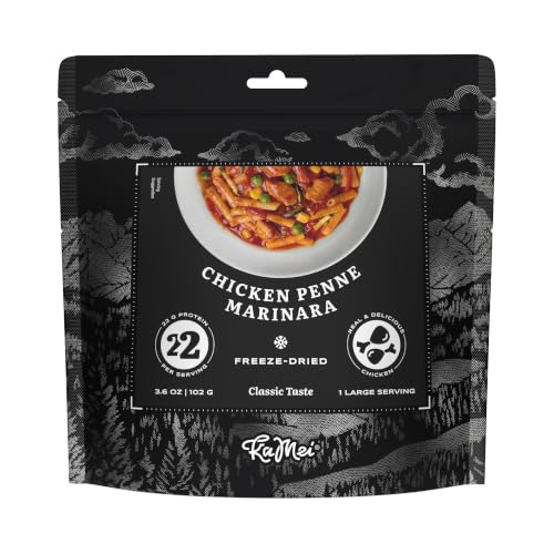 KaMei Freeze-Dried Chicken Penne Marinara Meal - 1-Pack Survival Food
