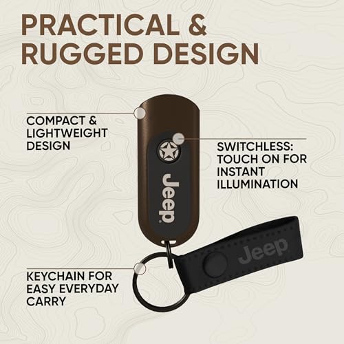 Mini Jeep Keychain Flashlight with Touch Tech - Portable LED Keyring