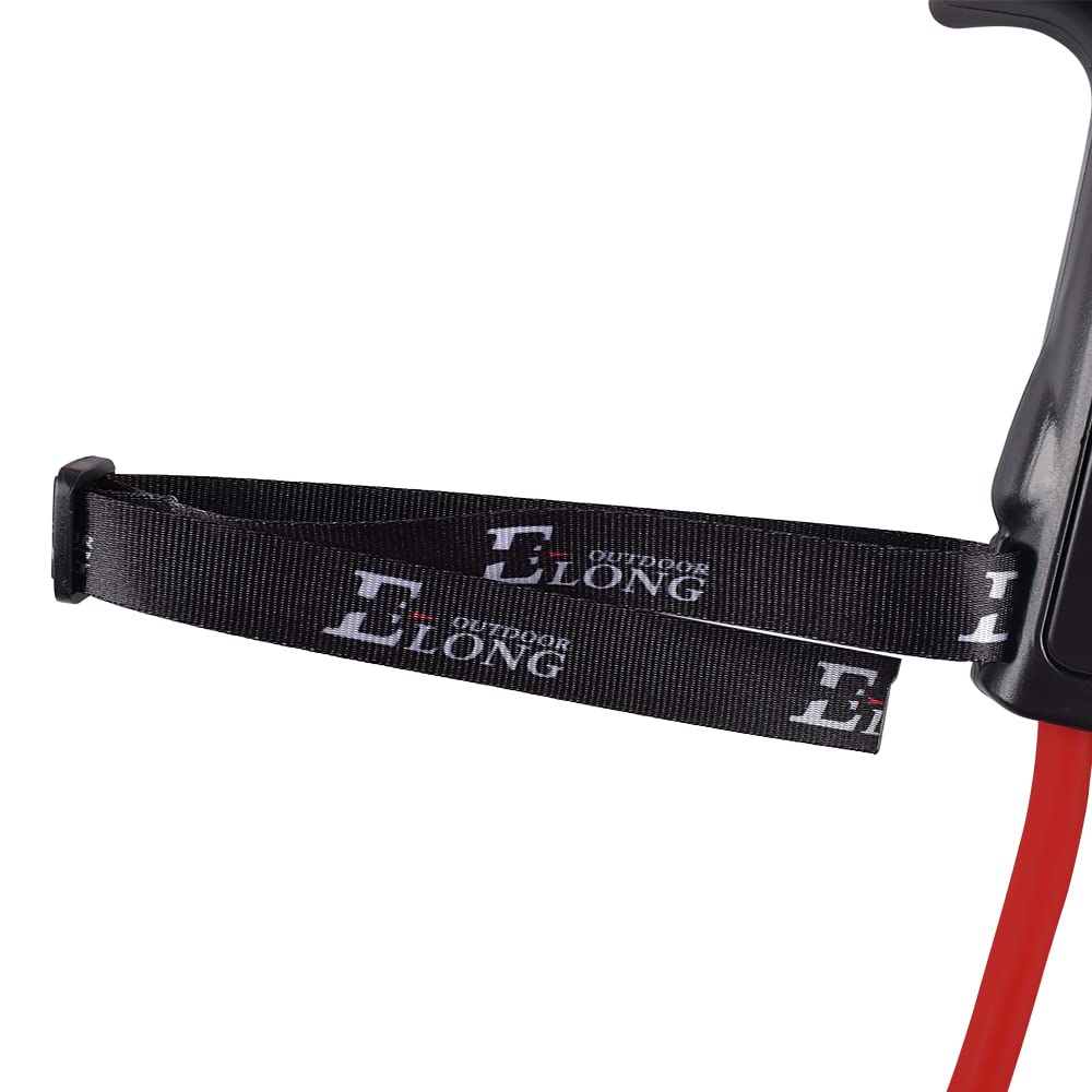 Archery Bow Trainer Draw Training Aid Device Strength Stretch Band Exerciser for Recurve Bow Compound Shooting Kids Adults Beginner Experts red-Blcak