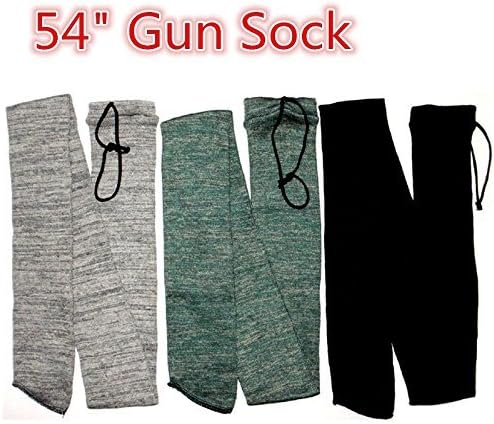 Yeahmart Silicone Treated Gun Sock 52" Rifle/Shotgun Shooting Oil Air Bag Slip Cover (1,3 and 6-Pack)