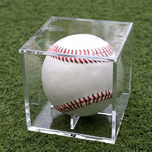 8 Pack Acrylic Baseball Display Case UV Protected Clear Cube with Stand - Variation of 8 PC
