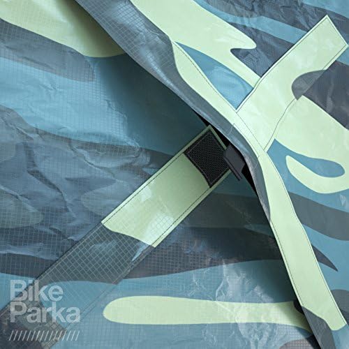 Urban Bike Cover - Waterproof & Durable with Lock-Through Panels, RipStop fabric, Adjustable for Any Bike, Attachable Stuff Sac - Ideal for Bikes in Daily Use (Ciel Blue)