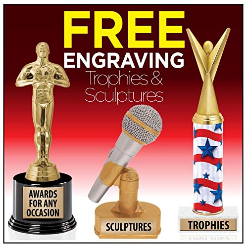 10-Inch Soccer Trophy with Custom Engraving – Metallic Award for Sports Tournament