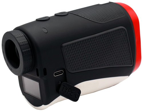 My Golfing Store Eagle Eye Elite Pro Golf Rangefinder with Slope | Precision Laser Range Finder for Golfing | Magnetic Holder | Pro Distance Measuring Device | Rechargeable | Yardage | Red/Black