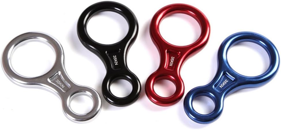 35KN Titan Figure 8 Belay Device - Heavy Duty Climbing Descender for Rigging