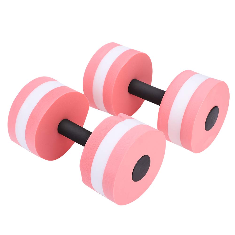 Generic Water Weights Dumbbells, Pool Exercise Equipment For Adults Water Float Bodybuilding Training 1 Pair Fitness Yoga Dumbbell Barbell (Pink), Genericbngas4tr2y-02