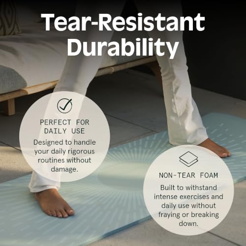 Extra Thick Yoga Mat 1 Inch with Strap - Boysenberry, Non-Slip, 72x24 Inches