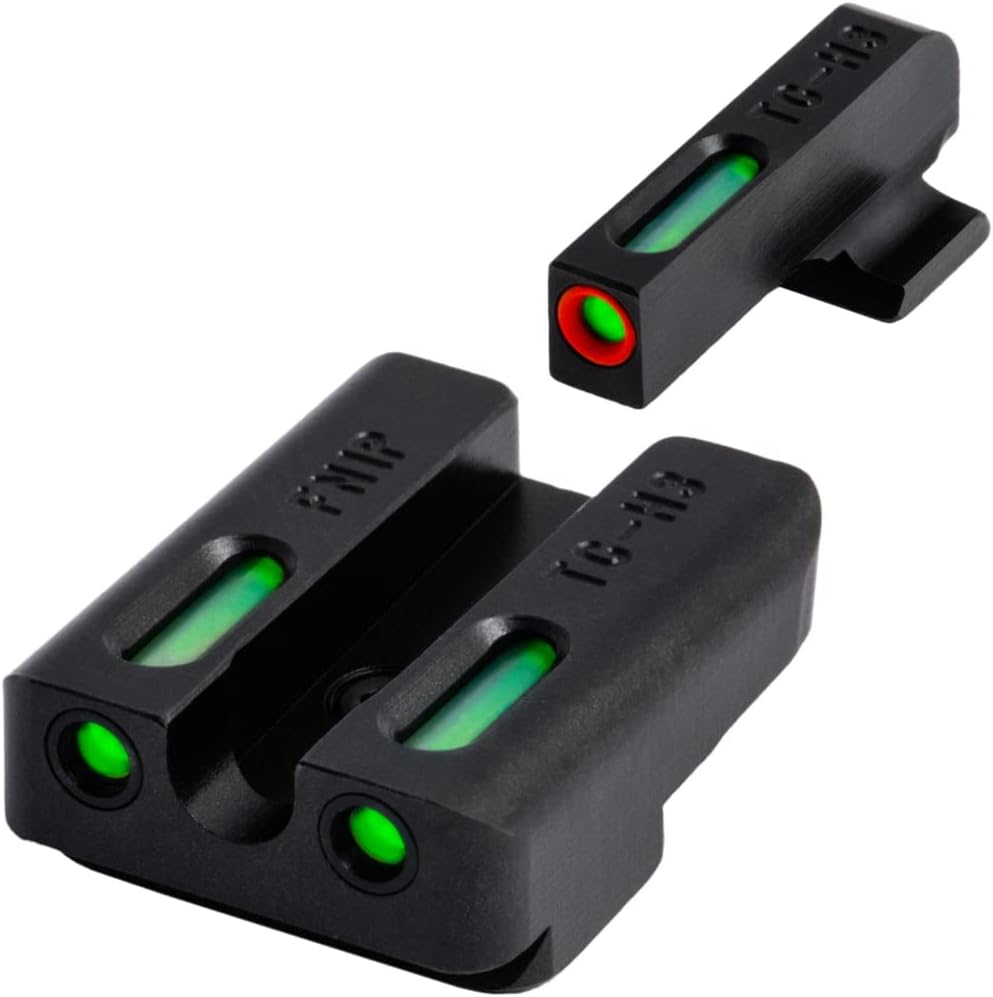 Truglo TFX PRO Night Sight for Handguns - Glowing Tritium & Fiber Optic, Compact & Durable