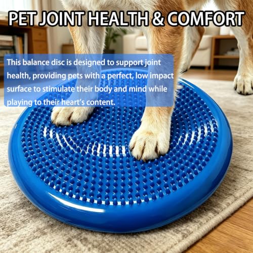 Wobble Cushion Balance Disc with Pump - Non-Toxic Anti-Slip Seat for Focus & Core Exercise
