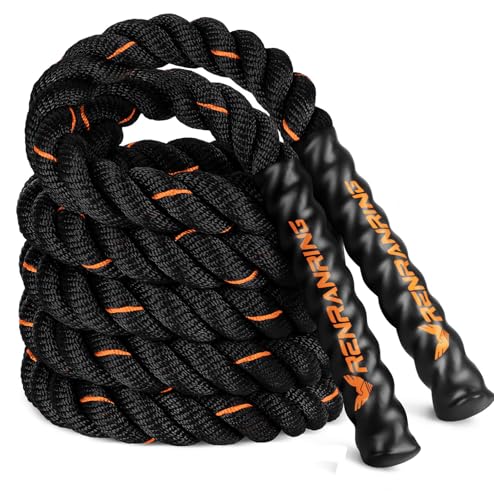 Weighted Jump Rope for Fitness Men Women 3LB Black Orange