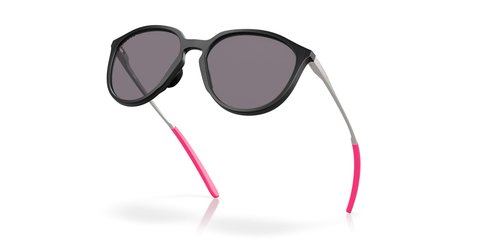 Oakley Women's OO9288 Sielo Round Sunglasses, Matte Black Ink/Prizm Grey Polarized, 57 mm