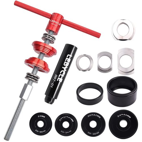 Bicycle Bearing Press Removal Tool，Bicycle Bearing Puller Install Tool, Bike Bottom Bracket Removal Tool Kit, Bicycle Bearing Press Kit BB73 BB86 BB30 BB91 BB92 PF30, MTB Road Bicycle Repair Tools